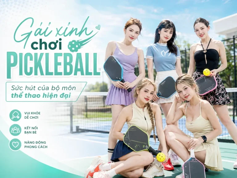 Gái xinh chơi pickleball và sức hút của bộ môn thể thao hiện đại