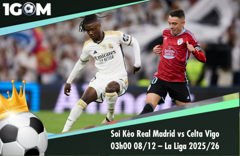 Soi Kèo Real Madrid vs Celta Vigo 03h00 08/12 – La Liga 2025/26