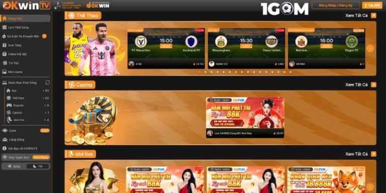 OKWINTV - Xem bóng đá trực tiếp miễn phí mọi lúc mọi nơi